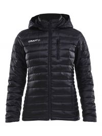 Steppjacke Damen schwarz von CRAFT – leicht, winddicht & wasserabweisend, mit Kapuze